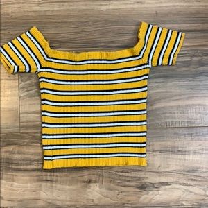 Off the shoulder crop top